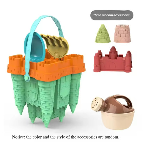 Beach castle bucket play sand - beach,