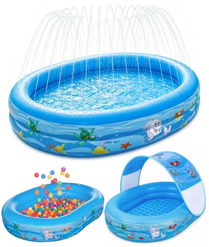 Inflatable kids pool with - kids,