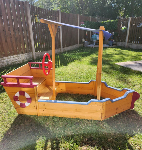 Childrens sand boat wooden - boat,
