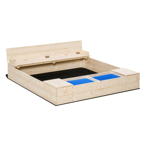 Wooden kids sandbox sandpit - kids,