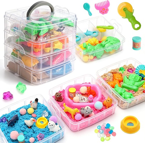 Farm pet sensory bin - &,